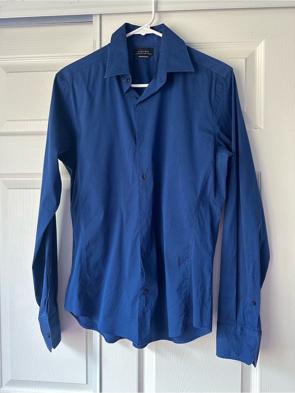 Zara Men's Dress Shirt - Deep Blue